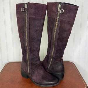 Born Purple Poly Riding Boots Size 7.5